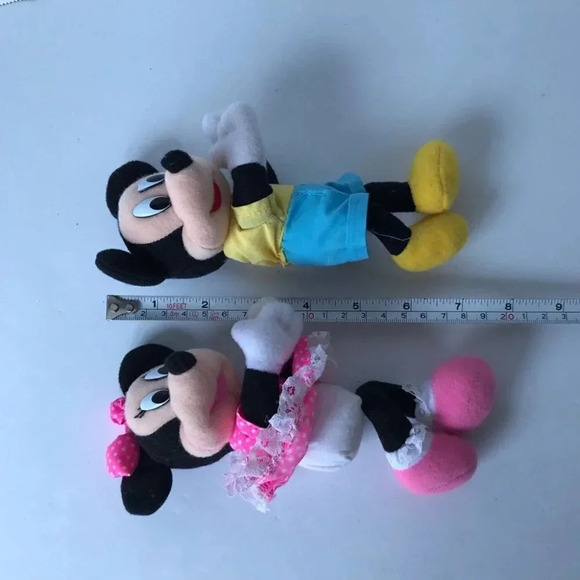 Disney MICKEY & MINNIE Mouse Gripper Grip Plush 1995 vintage lot 2 - Picture 5 of 8